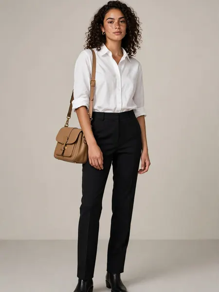 AI bag photo carried by a model