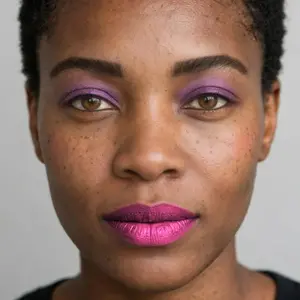 ’80s power makeup look