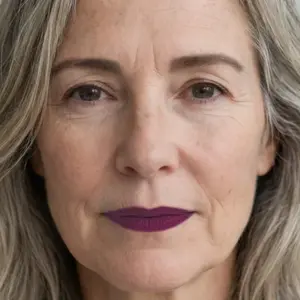 Dark lip makeup look