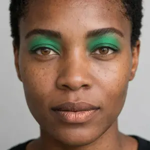 Emerald crease makeup look