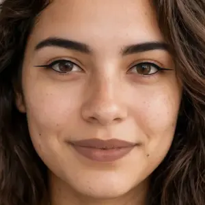 Graphic liner makeup look